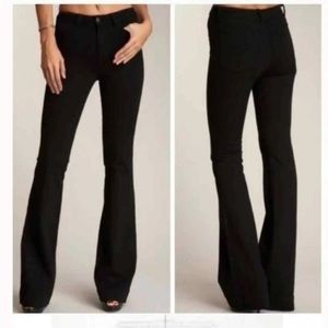 J Brand Classic Black Wide Leg Jeans